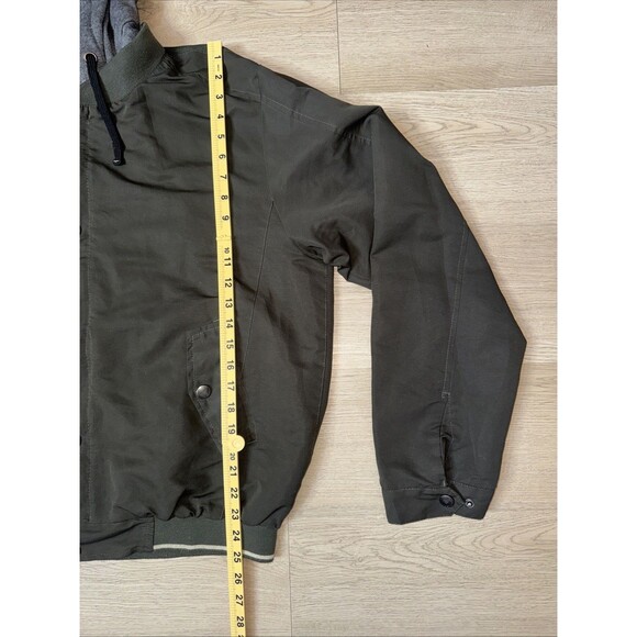 J. Whistler Winter Jacket L Detachable Hood Puffer Green Bomber Mountain Ski - Picture 7 of 10